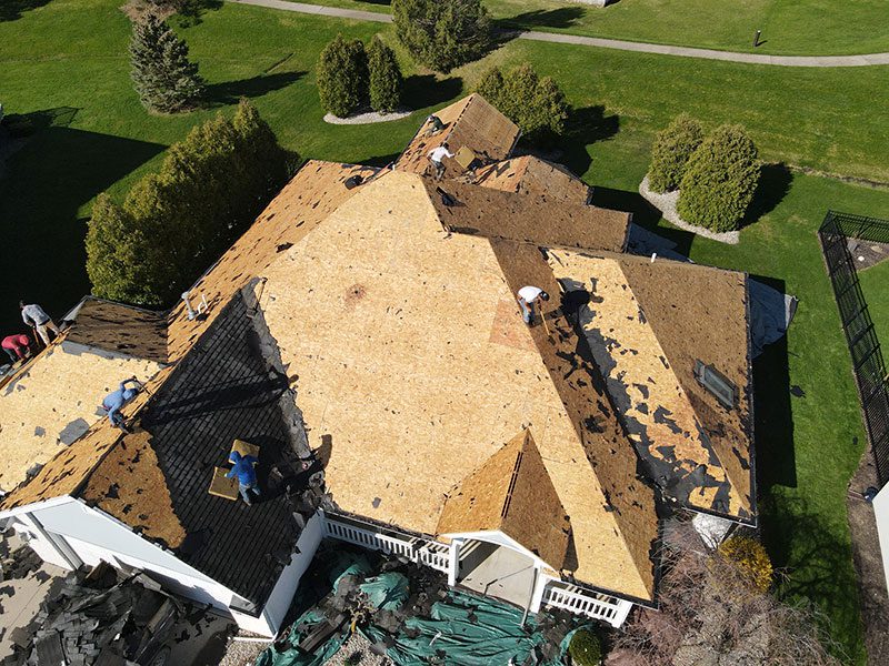 Roof installation & replacement by Landmark Roofing company.