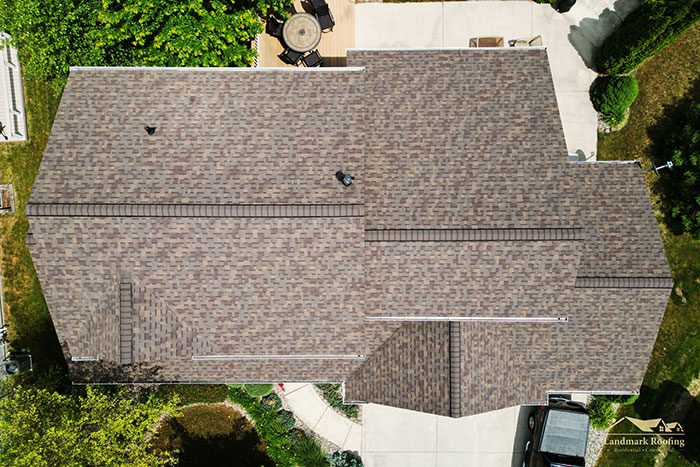 Shingle Roof, Owens Corning TruDefinition Duration, color Teak. Landmark roofing Fort Wayne